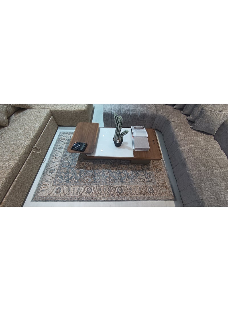 Belum A859A Navy Area Rug 150x220 cm – Turkish Traditional Pattern Carpet – Made in Turkey - Image 1